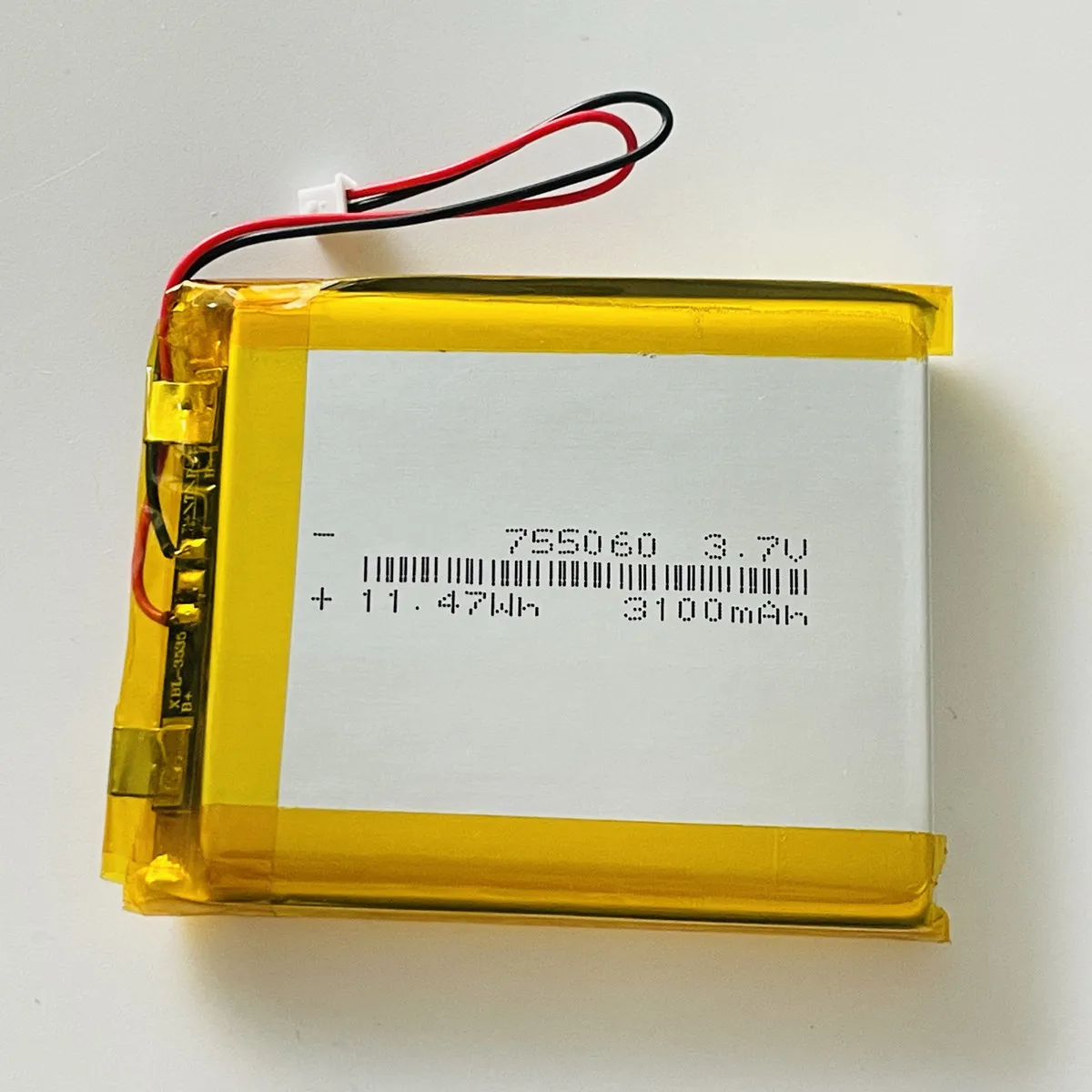 3.7V 3000mAh 805060 755060 With JST 1.25mm 2P Plug Li-Polymer Rechargeable Battery For MP3 DIY PAD DVD E-books Bluetooth Headset