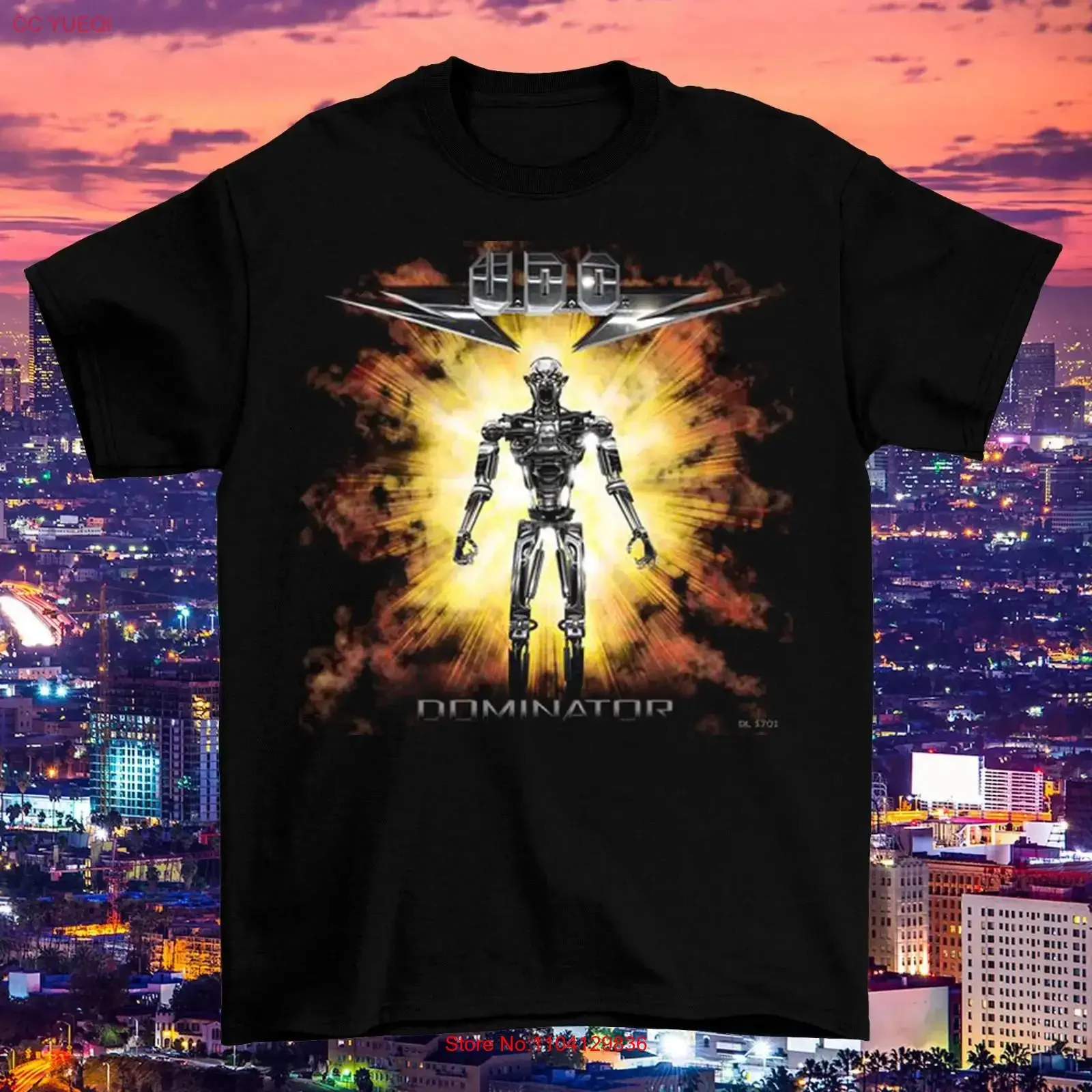 UDO Band Dominator Ablum Music T shirt S to 5XL UR179 vintage Washed Soft Comfortable graphic Versatile Top For Everyday Wear