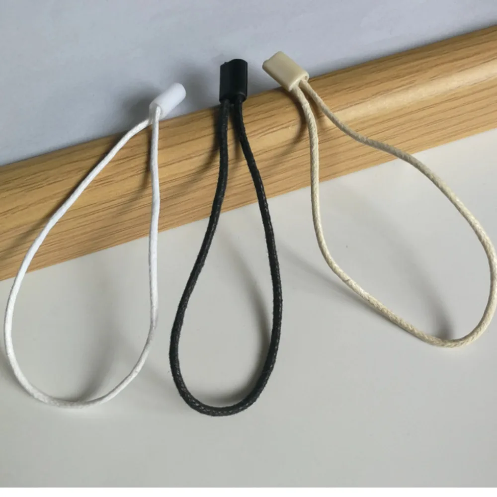 

1000 шт. многоразовая веревка для бирки для одежды с толстым вощеным шнуром и пряжкой из семян дыни, универсальная веревка для бирки для одежды, брендовая этикетка