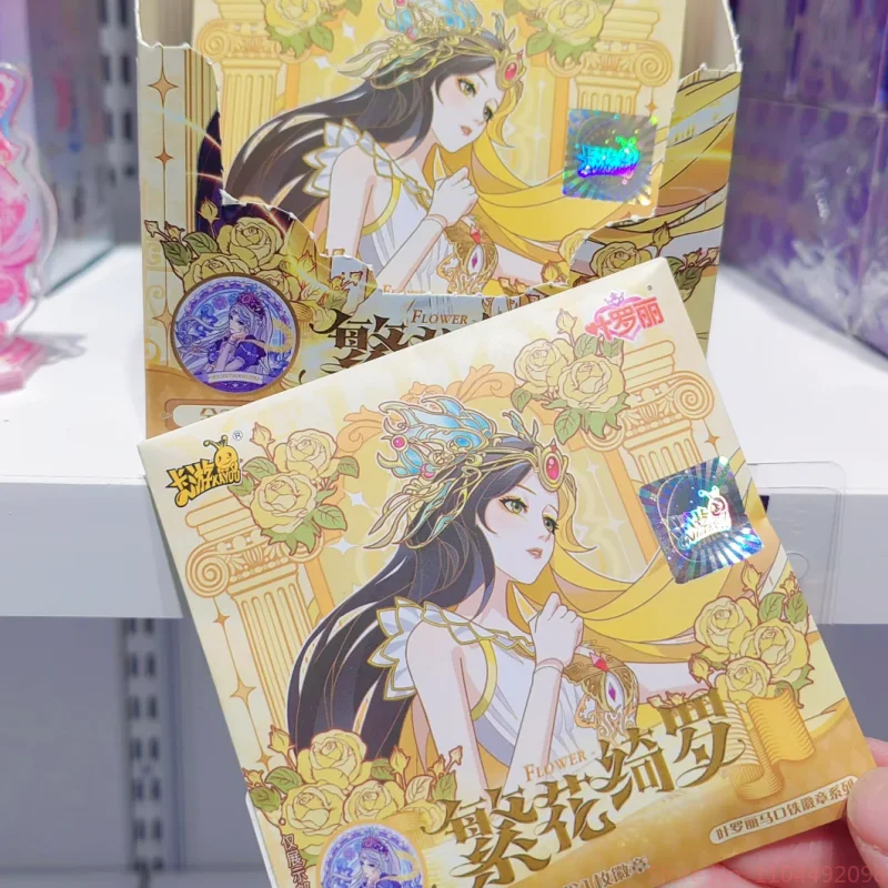 Echt Op Voorraad Kayou Yeloli Blik Badge Serie Vol.1 Geurige Bloemen Prachtige Schoonheid Badge Collection Card Verjaardagscadeautjes