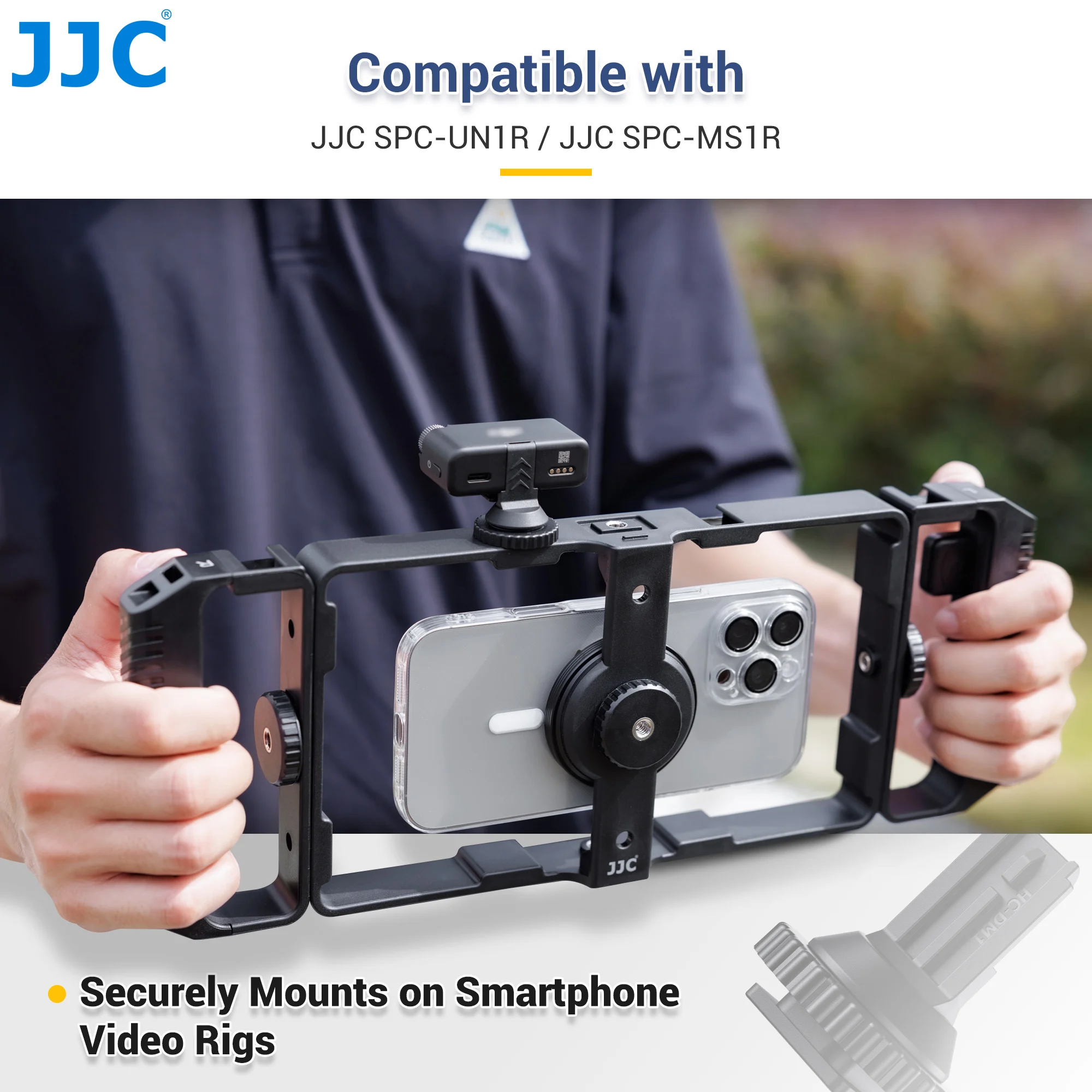 JJC 1/4 "винтовой адаптер для холодного башмака, крепление для DJI Mic/Mic 2, совместимый с микрофоном DJI, приемником, металлическая клетка для камеры, штативы