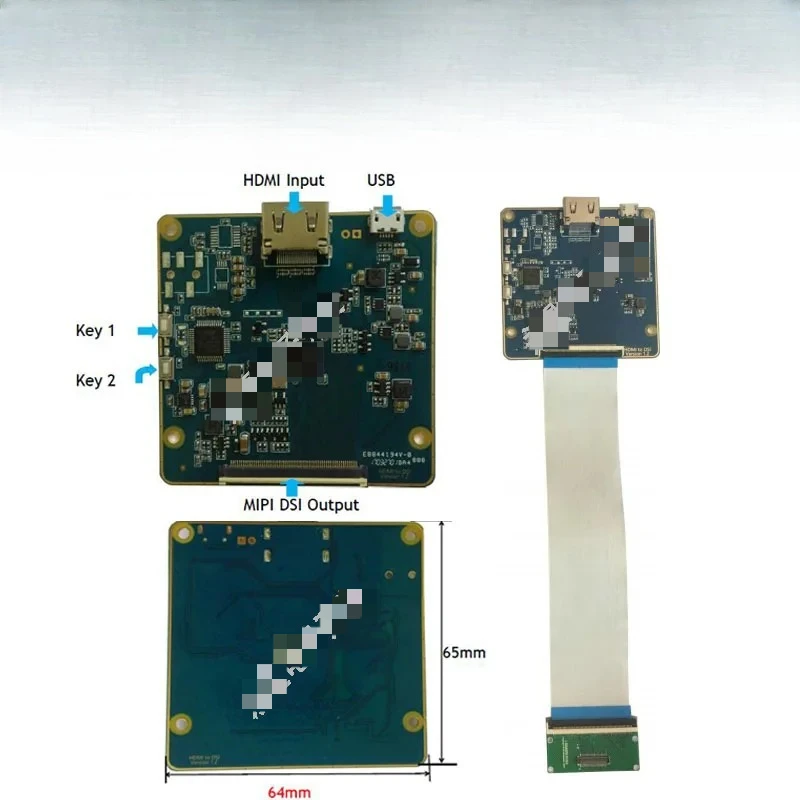 محرك HDMI إلى MIPI 6 بوصة 2K LS060R1SX01 شاشة التصوير الضوئي طباعة ثلاثية الأبعاد VR