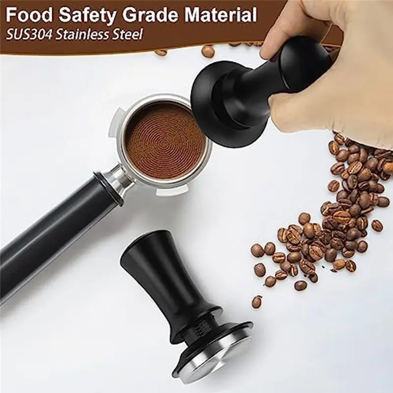 ABFW Espresso Tamper Coffee Tamp 53mm, Spring-Loaded Constant Pressure Espresso Tamper Set,for Coffee Lovers