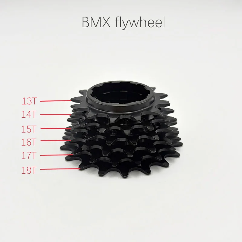 BMX Racing/BMX Dedicated Flywheels with 18T-13T Multi-Tooth Options and 1/2-1/8 Single-Speed Flywheels