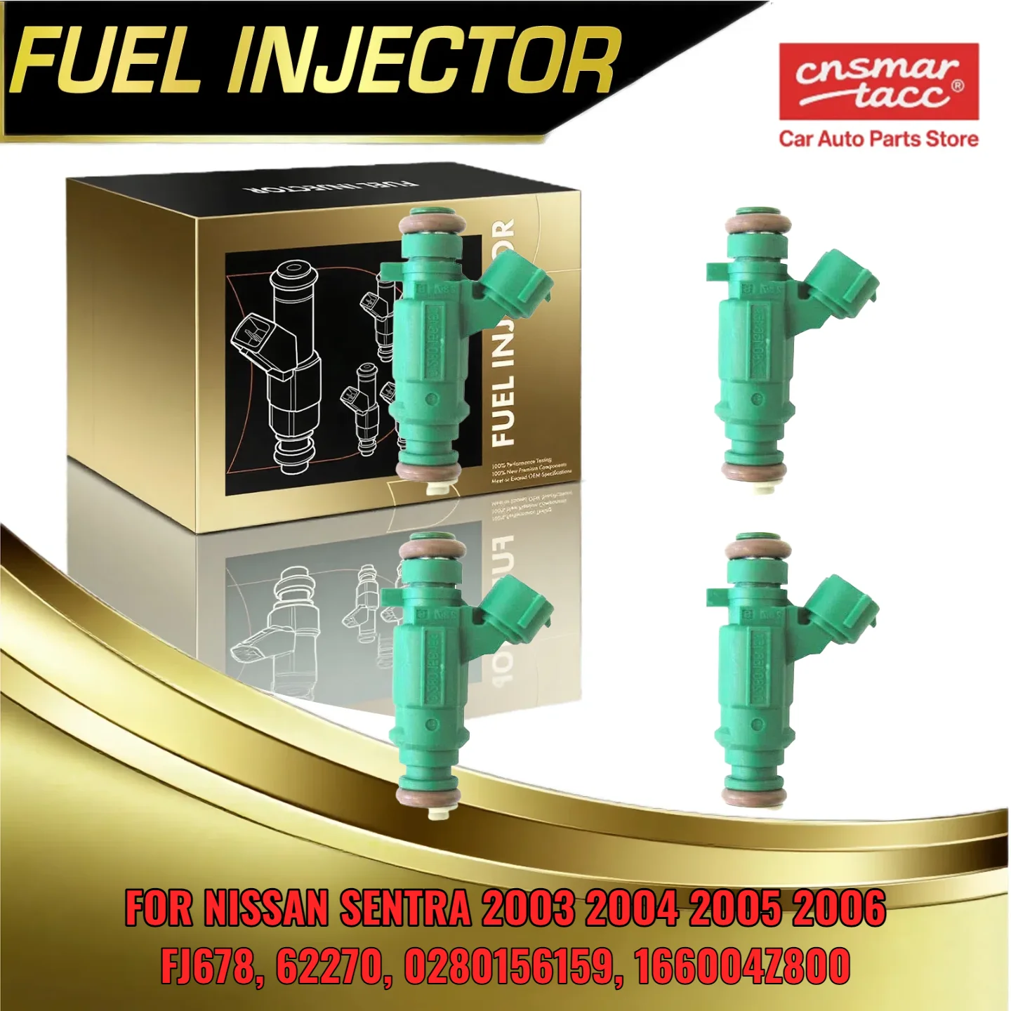 

4x топливные форсунки для Nissan Sentra 2003 2004 2005 2006 18L 166004Z800 FJ678 62270 0280156159