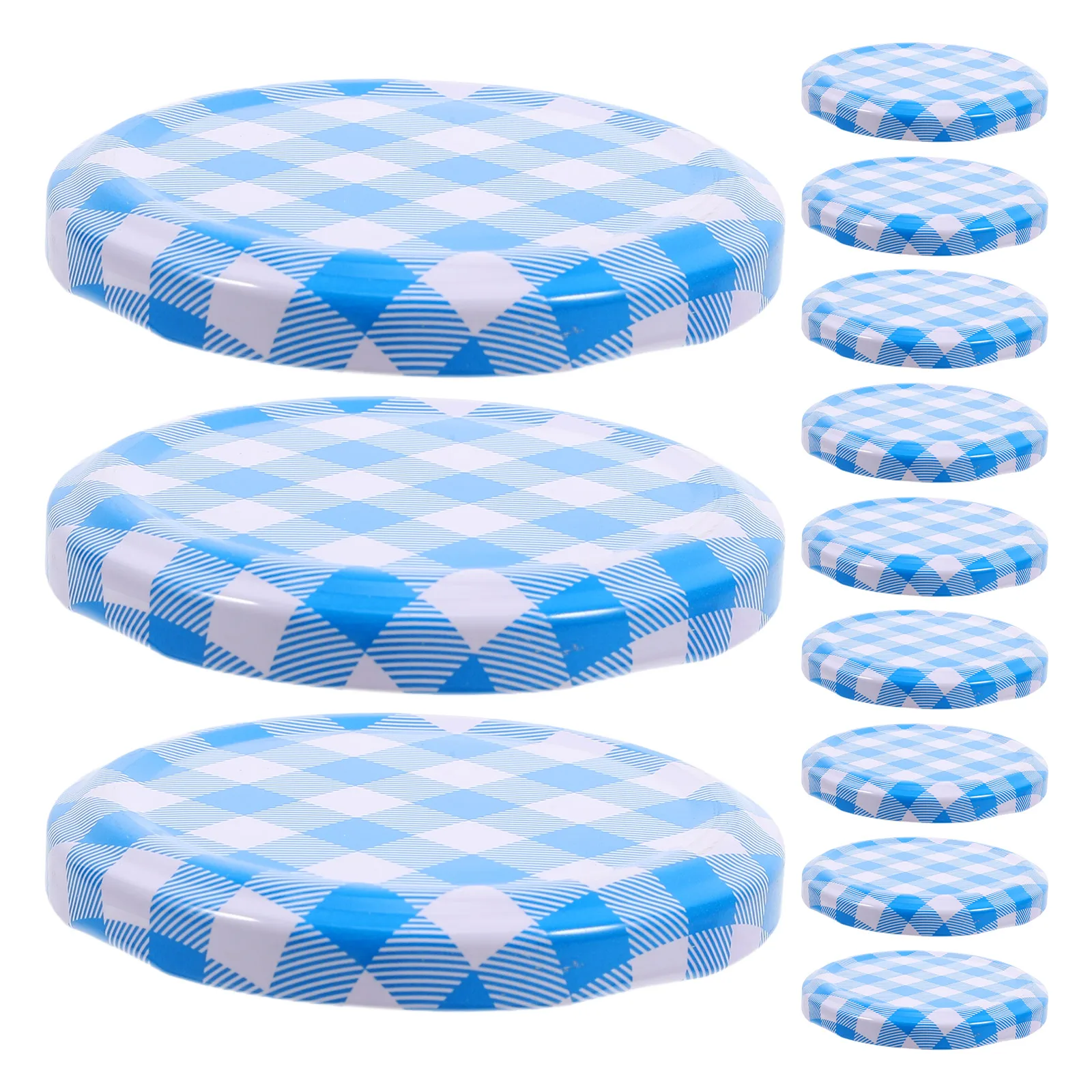 

50 pcs Airtight Sealing Lids for Jam Jars Large Regular Mouth Canning Replacement Caps Glass Containers Storage Home Use