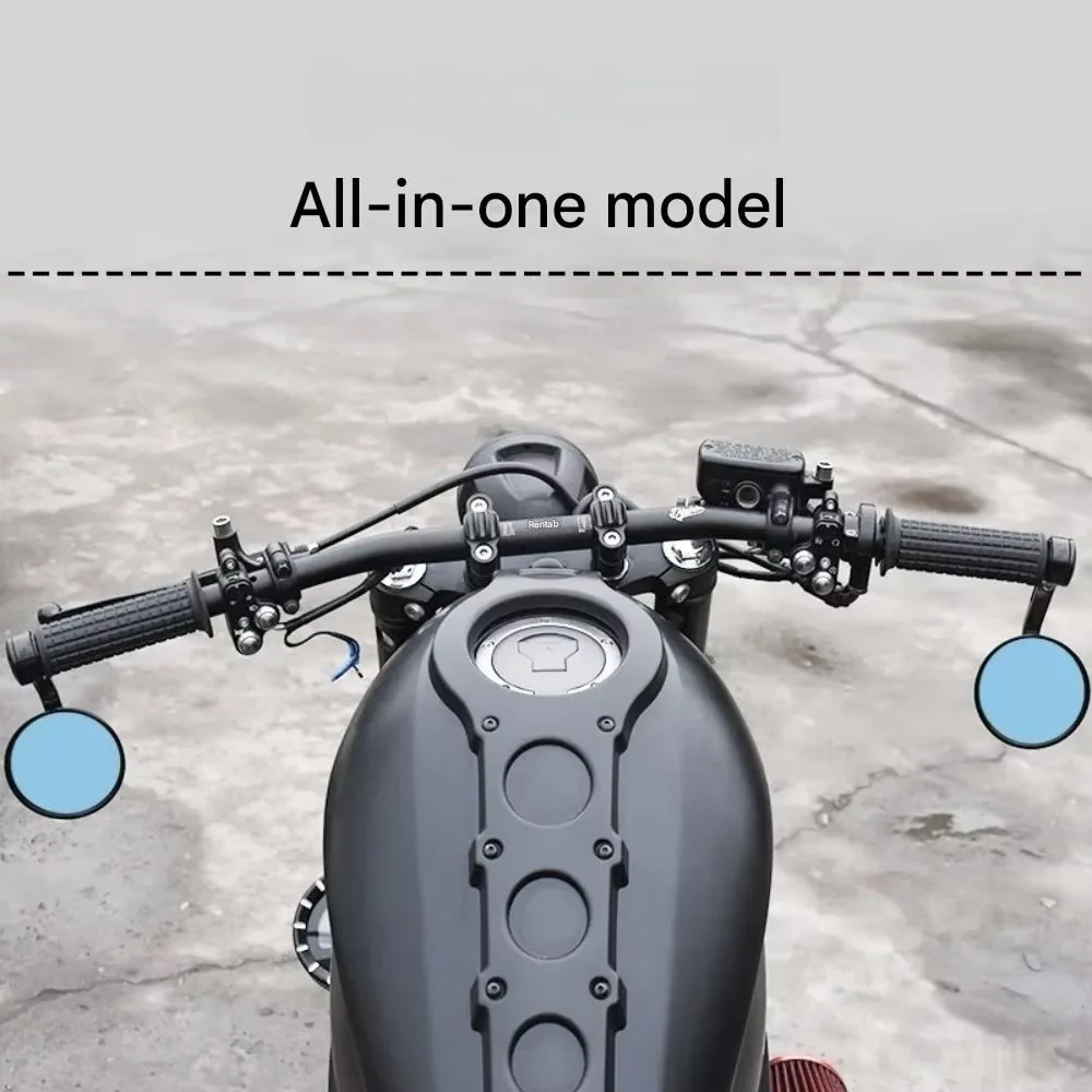 For Honda CM500 CM300 modified straight handlebar low handlebar handlebar reversing mirror reflector rearview mirror down