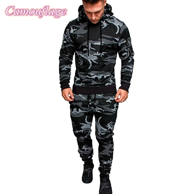 Moda uomo abbigliamento felpe con cappuccio pantaloni due pezzi abiti uomo Sportswear felpe pantaloni sportivi