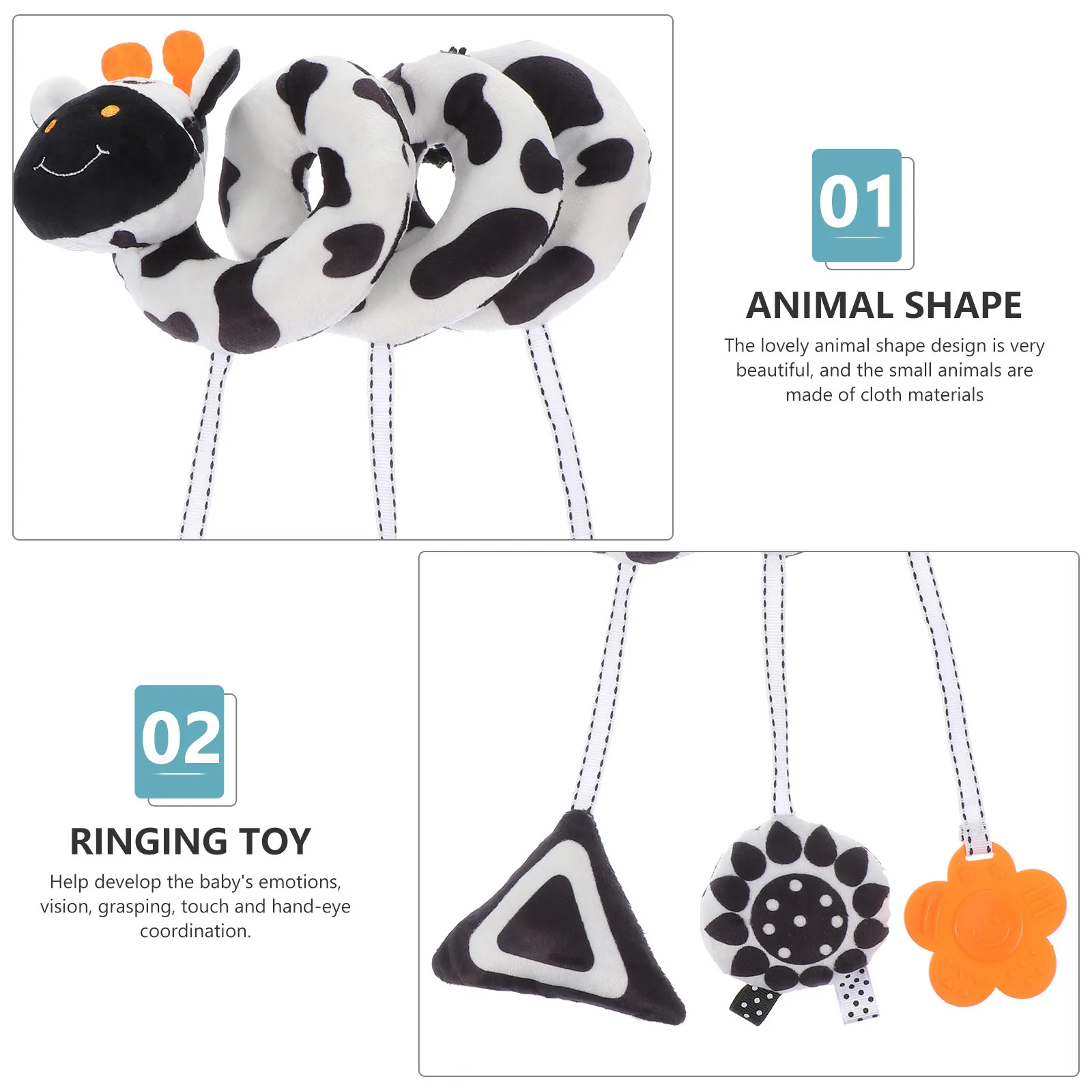 

Baby Bed Black and Early Childhood Toy Stroller Pendant Decorations Newborn Plaything Cot Hanging