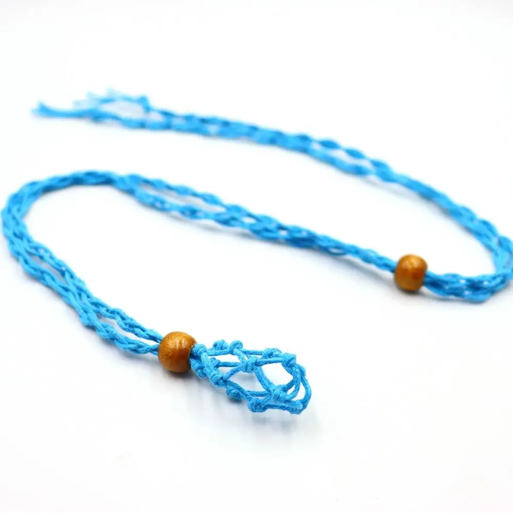 DIY Necklace Cord Hand-woven Length Adjustable Crystal Necklace Holder Braided Wax Rope Braided Necklace Cord