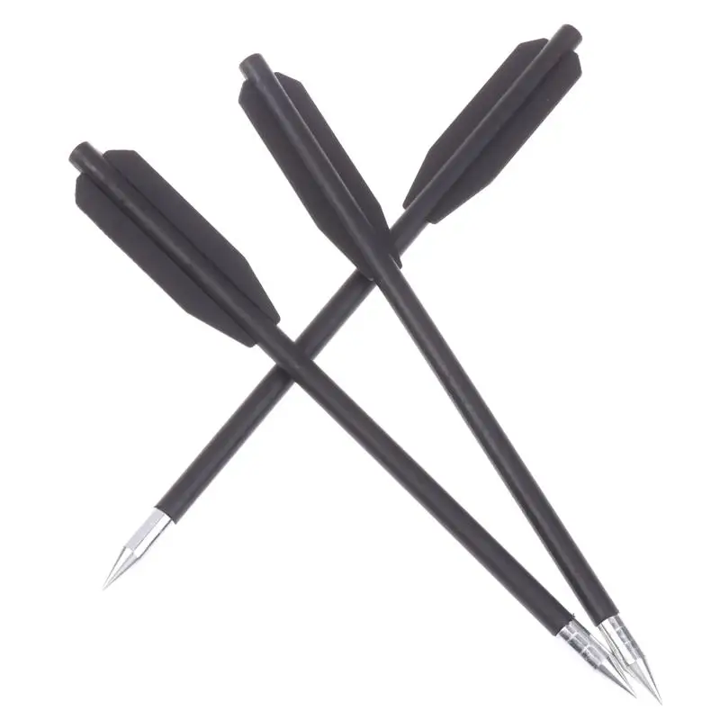

New 12PCS Black Dart Set Rubber Band Slingshot Special Accessories Arrows Short Arrows Set 168 Arrow Short Dart