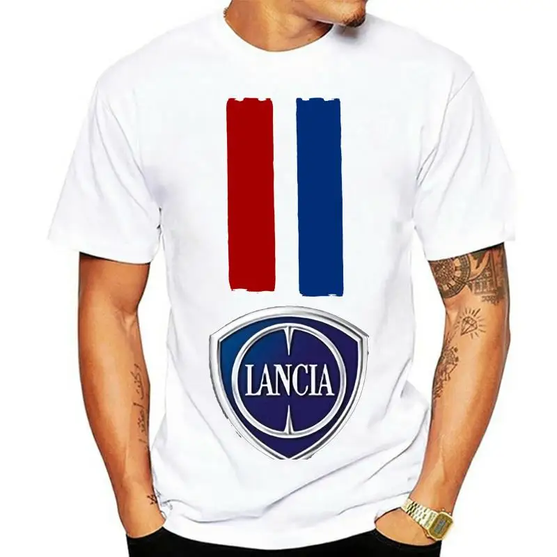 Lancia Italian Car Truck Retro Style Sport T-Shirt Mens Classics Tee Shirt Slim t-shirt Summer Tee Shirt Cotton Top Clothing