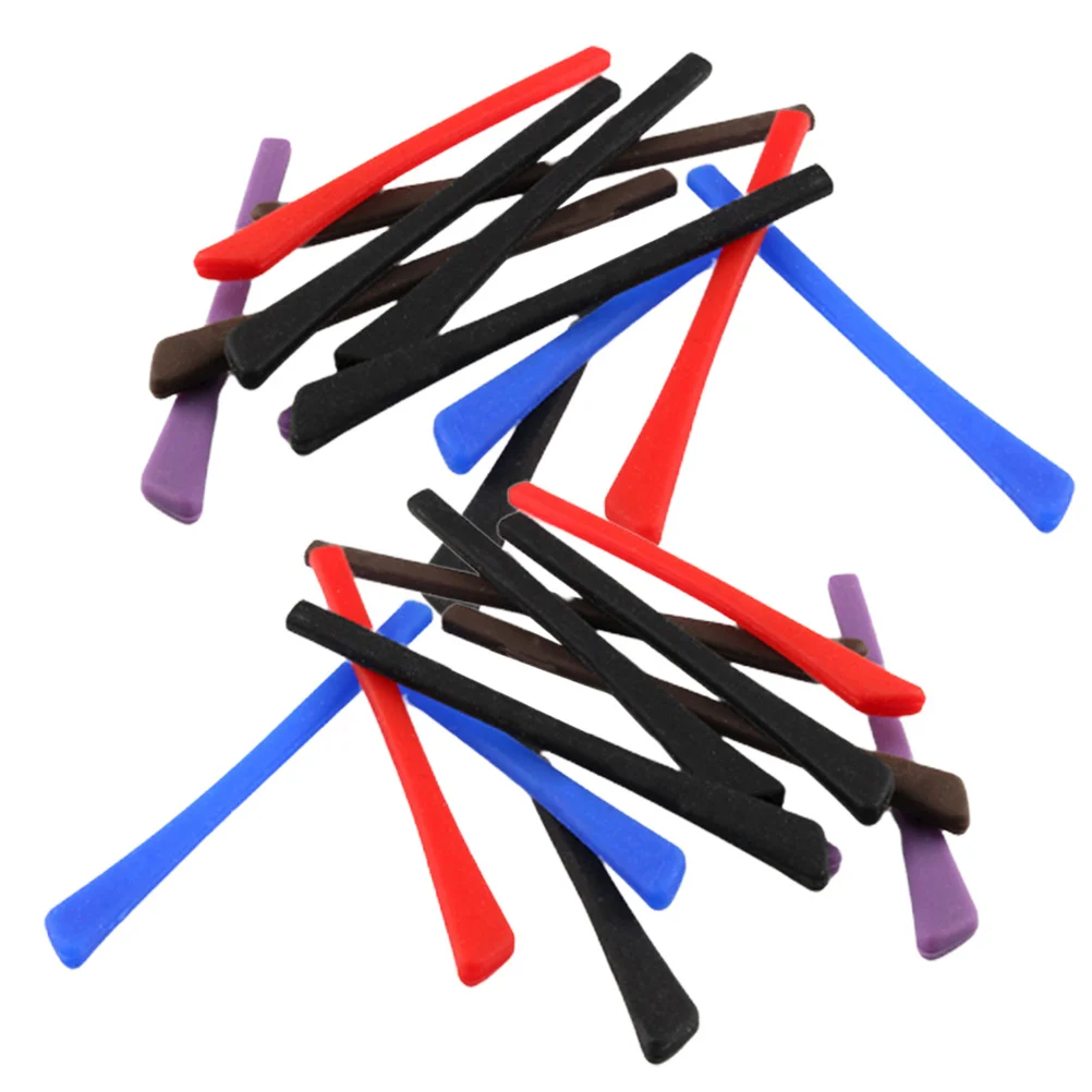 

10Pairs Glasses Leg Cover Silicone Anti-Slip Eyewear Tips for Sports Daily Use Soft Comfortable Sweat Resistant Eyeglasses