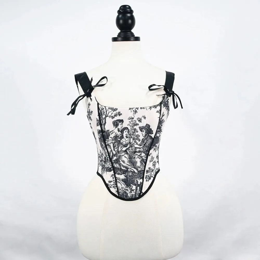 

Lolita Tanks Corset Sexy Slimming Bandage Shapewear Women Evening Party Elegant Retro Bustier Crops Top Streetwear Woman Clothes