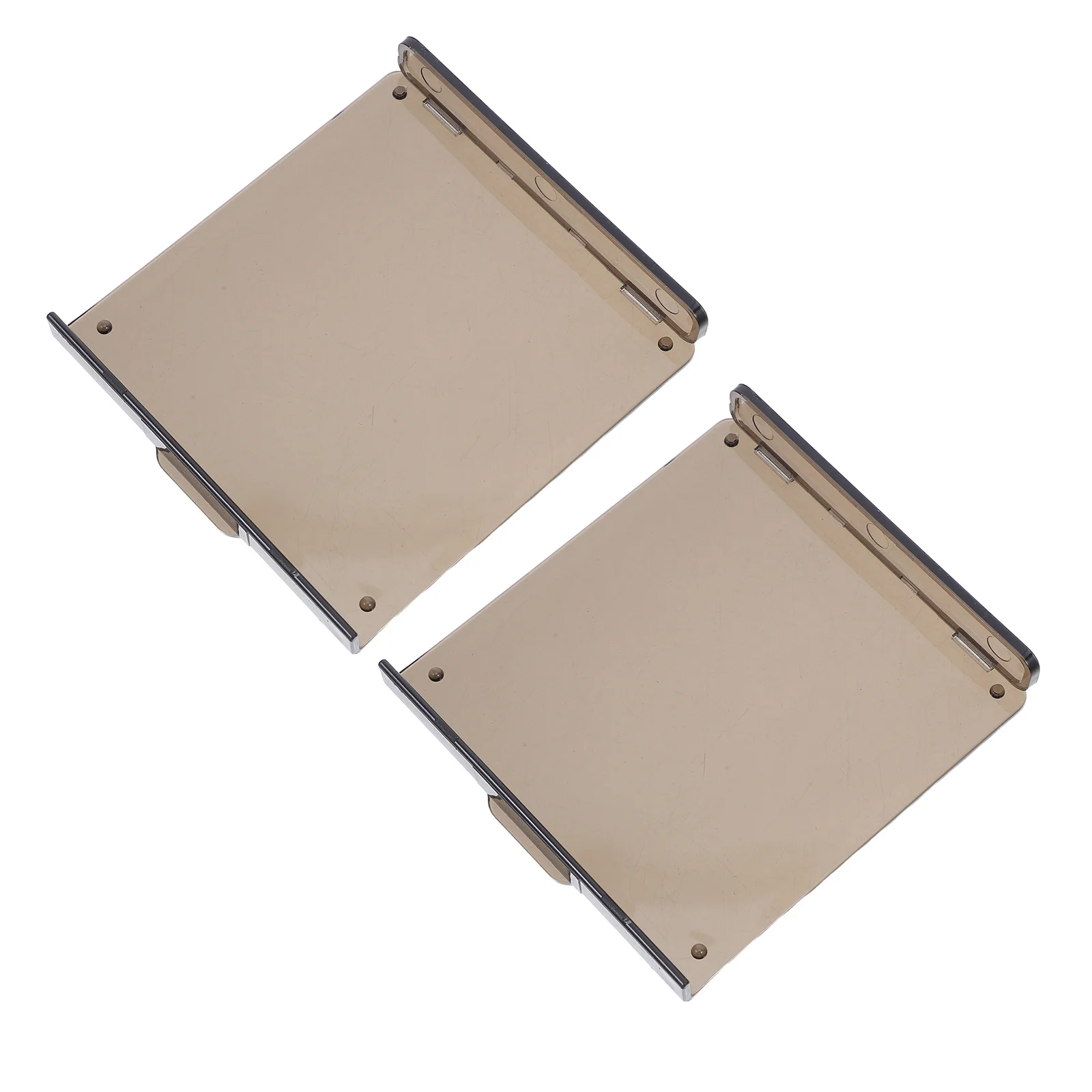 

2Pcs Air Conditioner Switch Cover Panel 86 Size Black Universal Thermostat Protection Cover for Home Office Indoor Use Slim