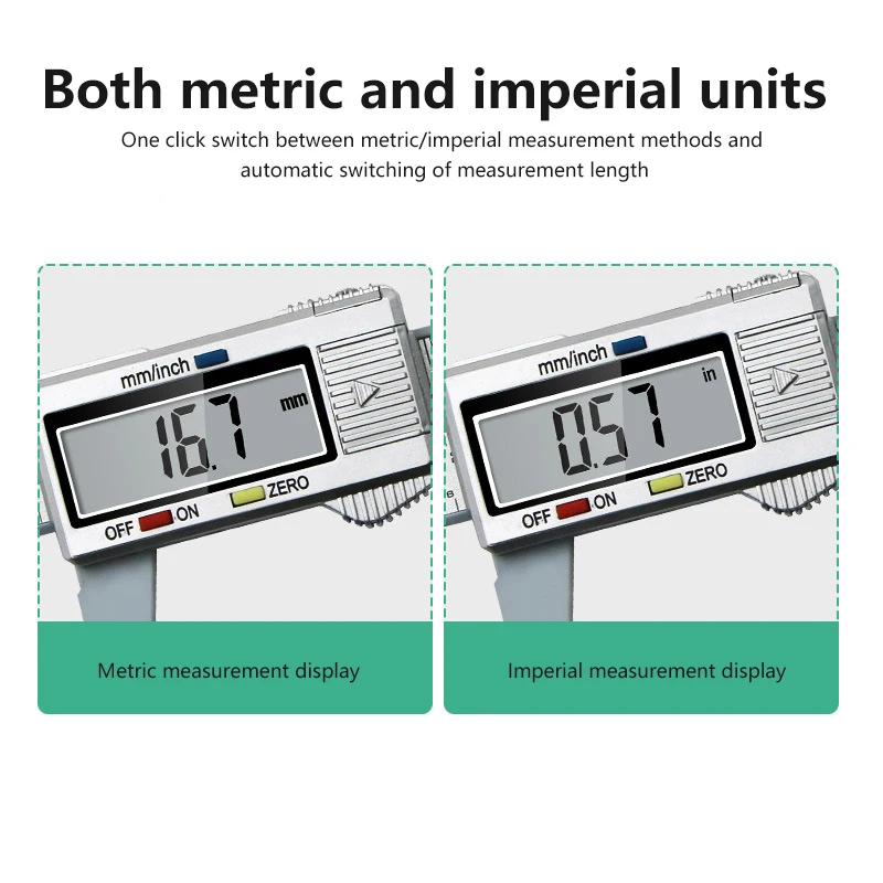 150mm Electronic Digital Caliper Carbon Fiber Dial Vernier Caliper Gauge Micrometer Measuring Tool Digital Ruler Measuring Tool