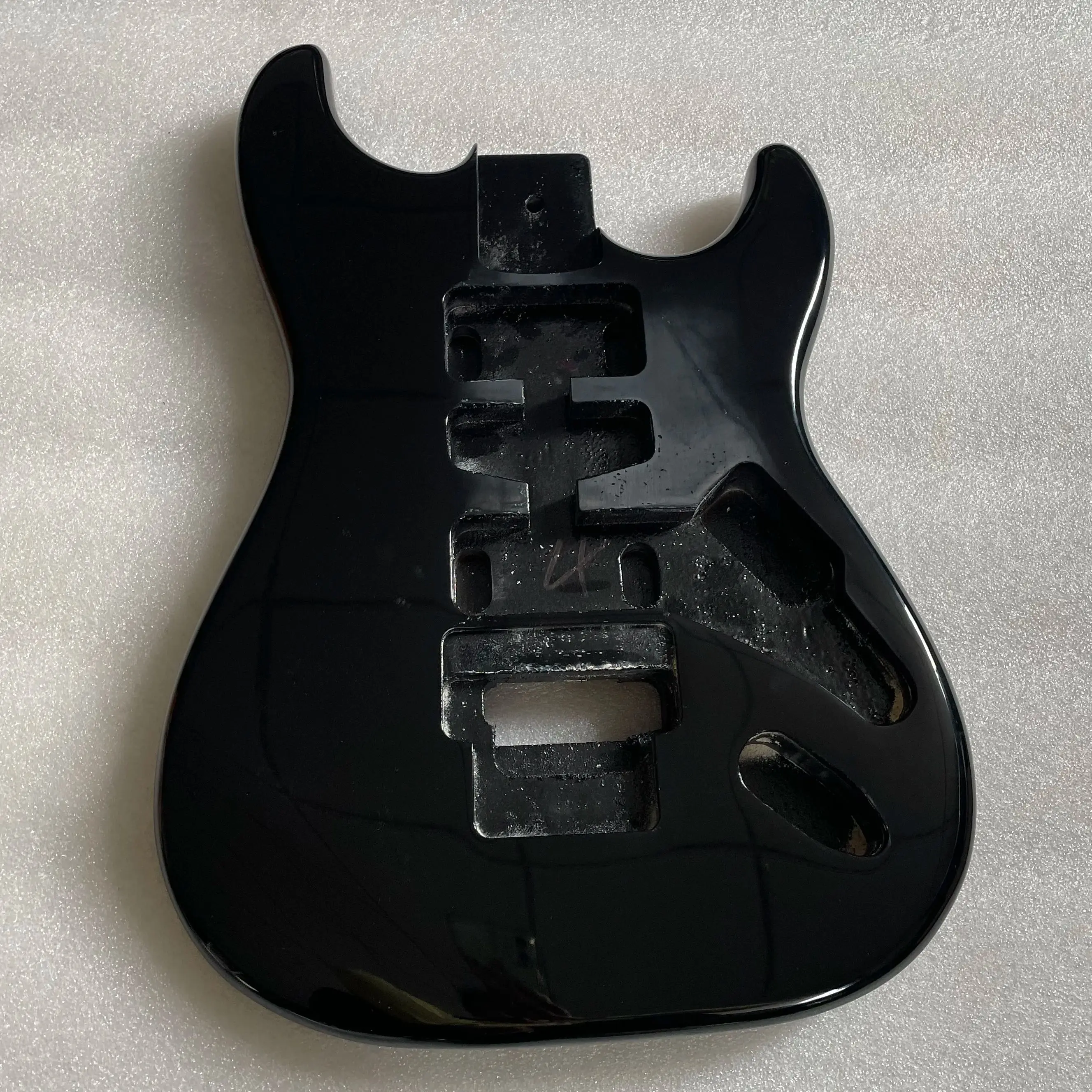 Floyd Rose-Electric Guitar Body, Blank Barrel,Black Gloss Finished Luthier,DIY HSH Hollow Body,High Quality,5.7cm Wide,Brand New