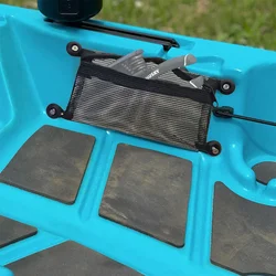 Borsa portaoggetti per attrezzi e attrezzatura per kayak a basso profilo Organizzatore per barche Custodia laterale in rete Borsa porta pesca per barca Borsa a rete per canoa