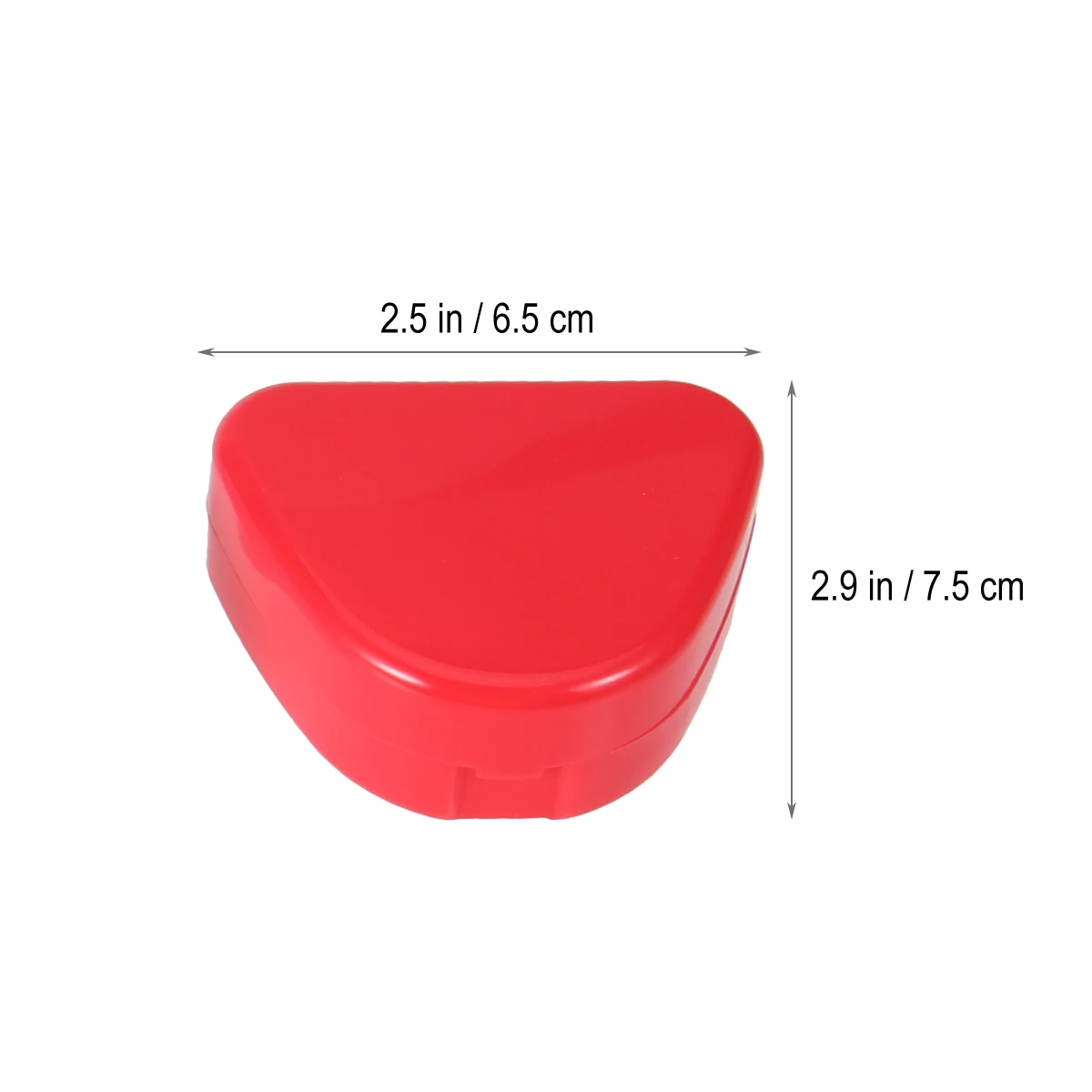 

4Pcs Orthodontic Denture Storage Box Durable Retainer Holder Plastic Mouth Guard Case Vent Hole Design Keeps Dry