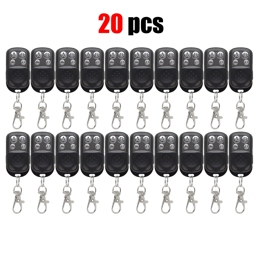 

4 Channels Cloning Copy Duplicate Remote Control 433MHZ Clone Fixed Learning Code For Car Gate Garage Door Transmitter20-40PCS