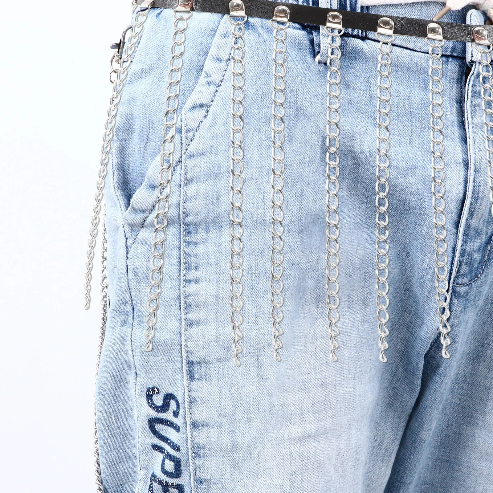 

Tassel Chain Punk Waist Chain Vintage Waist Belt for Jeans Pants Skirts Clothing Accessory Fringe Belt
