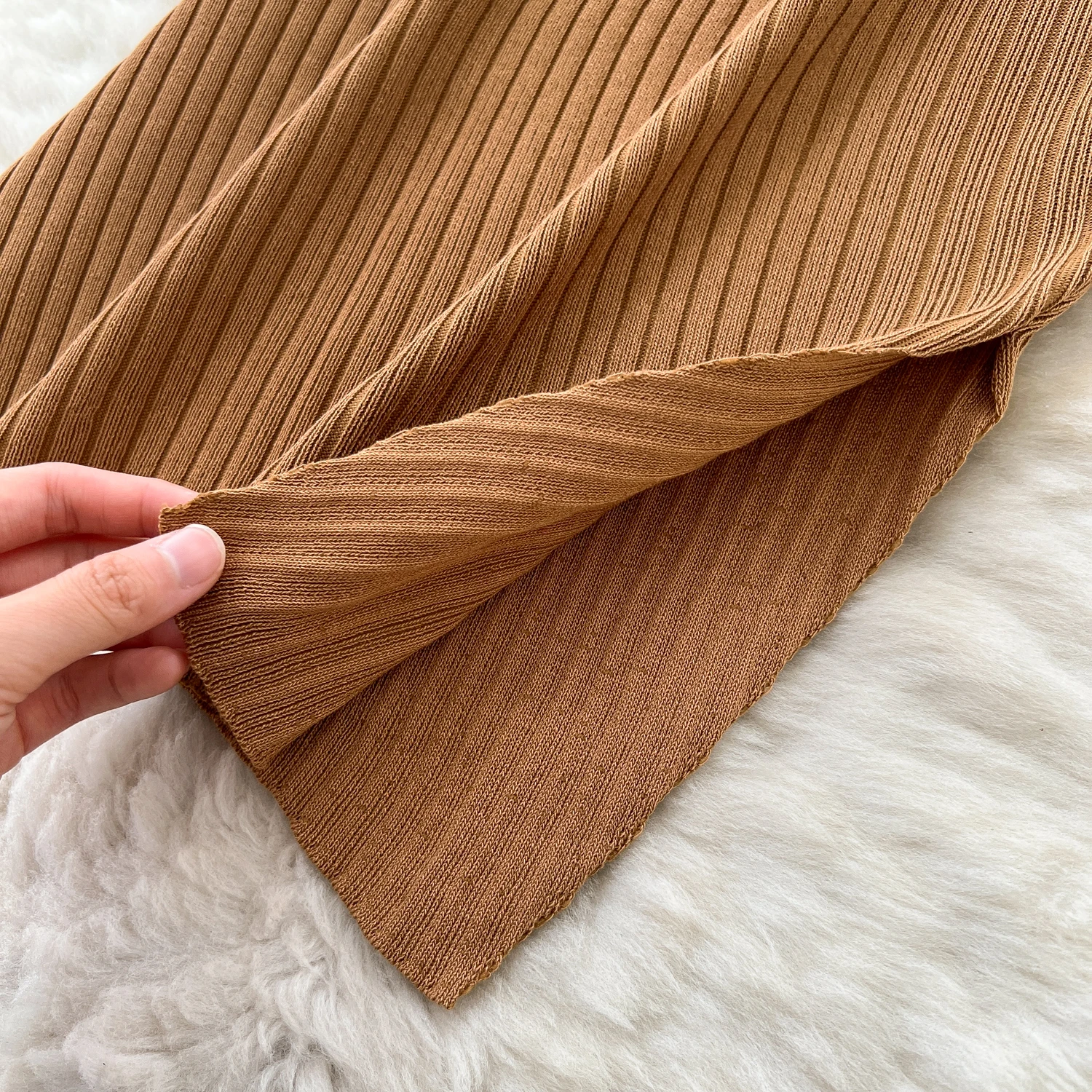 Schickes Vintage-Kurzarm-Strickknopf, schlank, elegante Fee, koreanische Mode, Boho-Sommerkleid, Damenbekleidung, langes Kleid