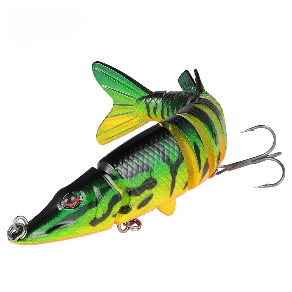 

12.5cm Swimbait Pike Wobblers Crankbait Fishing Lure Multi Jointed Hard Bait Musky Sinking