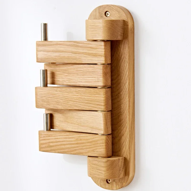 Living Room Clothes Hanger Solid Wood Oak Organizers for Room Clothes Hanger Wall Mounted Coat Racks Bedroom Dressing Rooms Gift