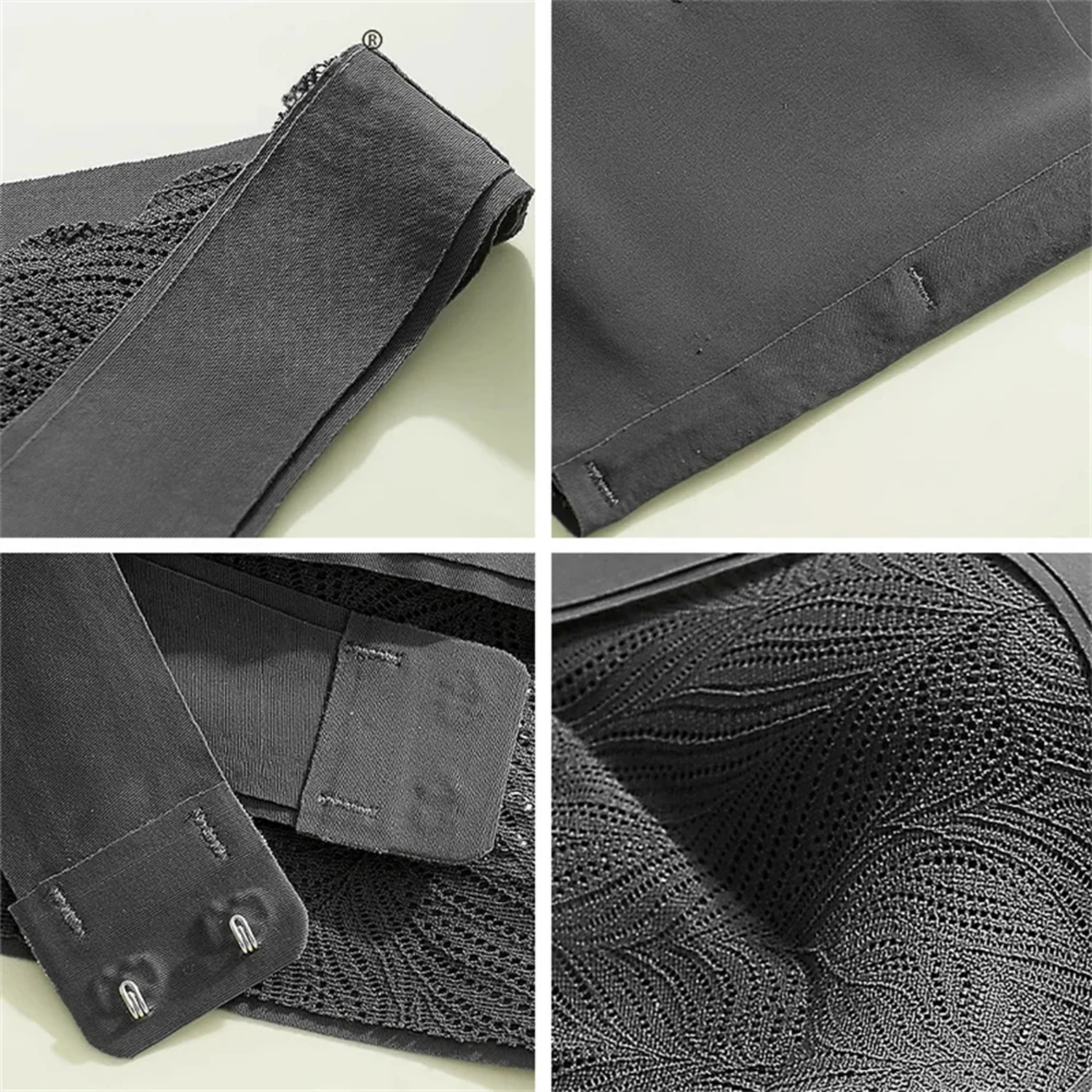 تنفس الرياضة الصدرية النساء حمالة صدر رياضية ملابس داخلية سوداء اللياقة البدنية ممارسة اليوغا الجري سترة غير رسمية حجم كبير تشغيل الملابس الداخلية #4