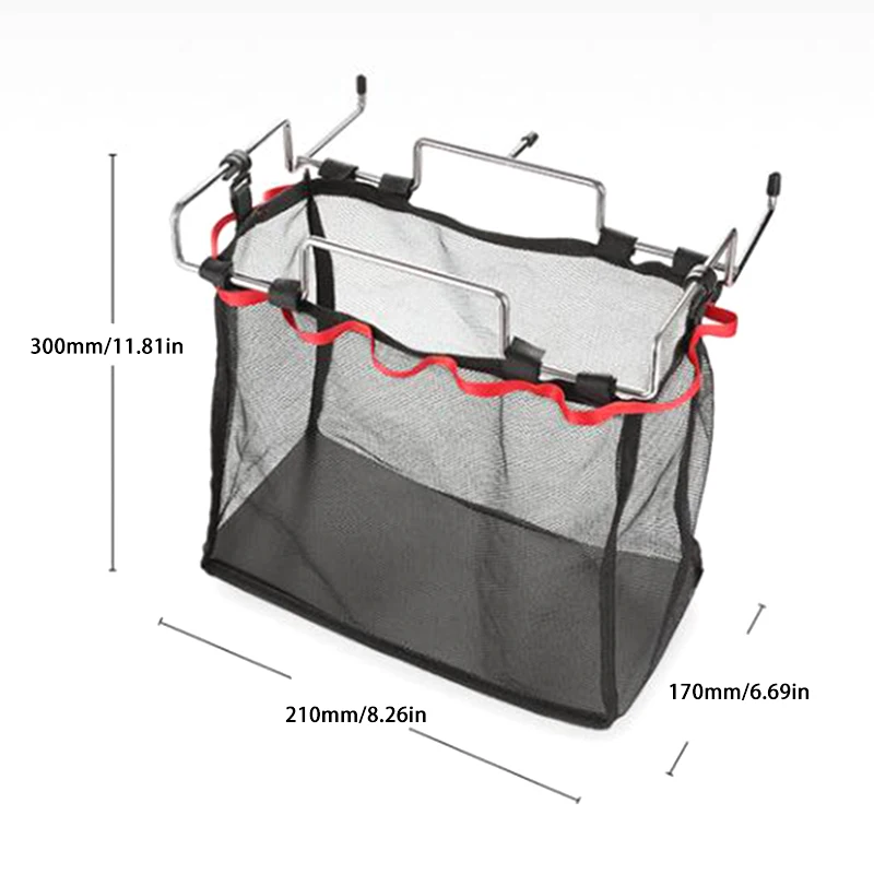 NEW Portable Storage Grid Picnic Table Stand For Outdoor Camping Barbecue Kit Kitchen Shelf Storage Net Bag