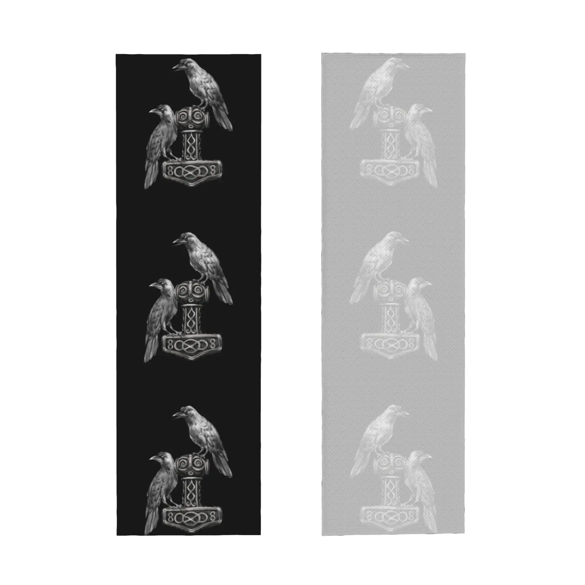 Thor Hammer Mjolnir with Odin Ravens Towel Quick Drying Norse Viking God Super Soft For Training Towels