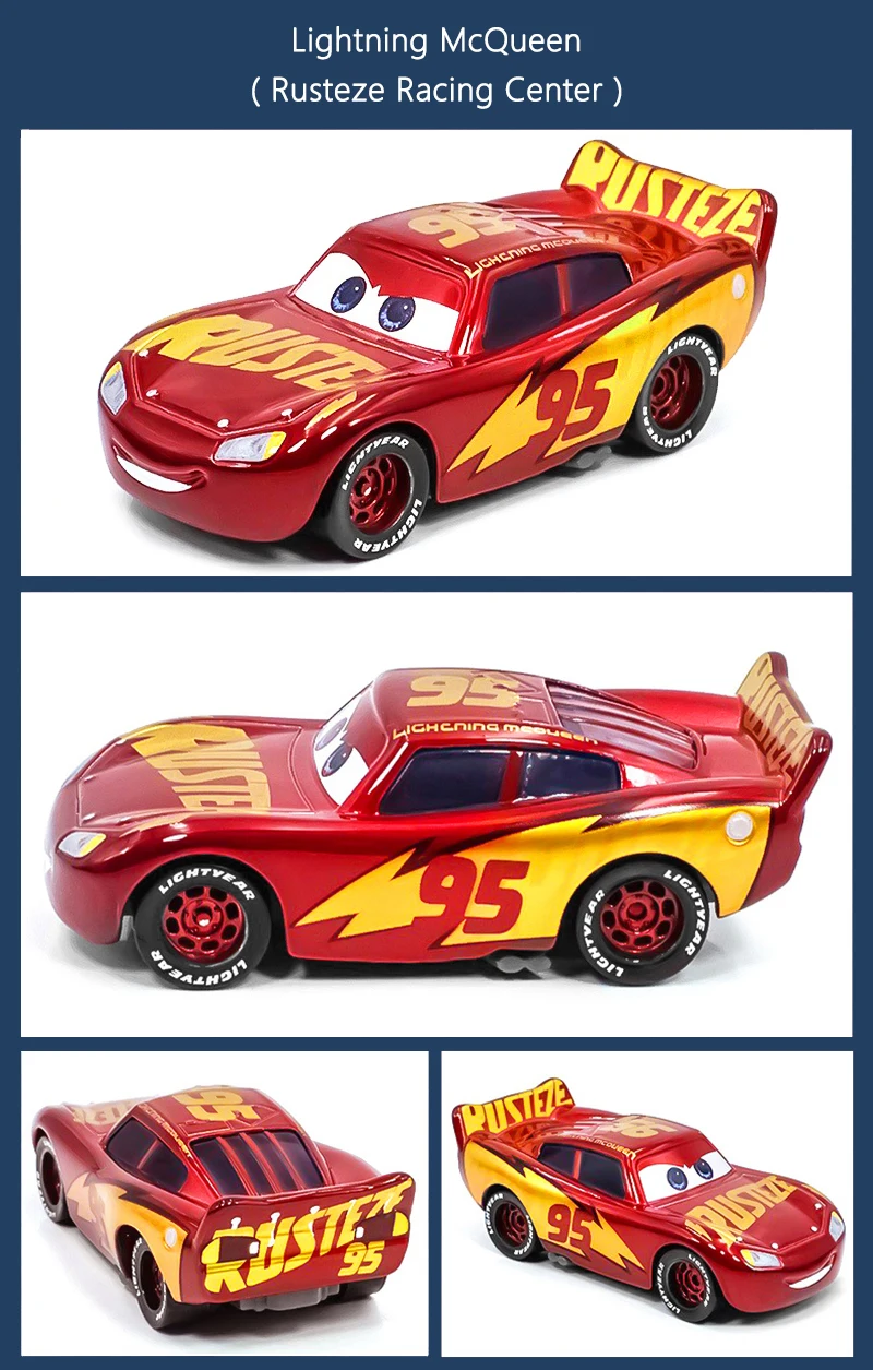 Cars 2 3 Lightning McQueen Cruz Ramires Sterling Ramone Traktoren Legierungsautomodell Kinderauto Spielzeug Geschenk – Detail 3