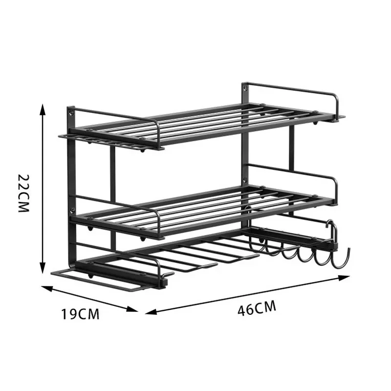 Wall-mounted Power Tool Rack Electric Drill Organizer Garage Tool Storage Shelf Drill Holder Hand Tool Organization Accessories