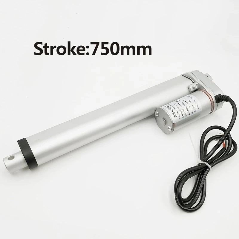 Electric Linear Actuator 12V/24V DC Motor 750mm Stroke Linear Motion Controller 100/200/300/500/750/800/900/1100/1300/1500N