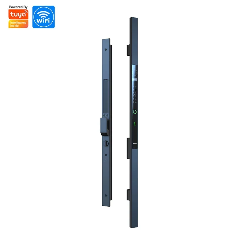 long handle Tuya With Fingerprint keyless WIFI camera Face Recognition digital electronic automatic Smart Door Locks