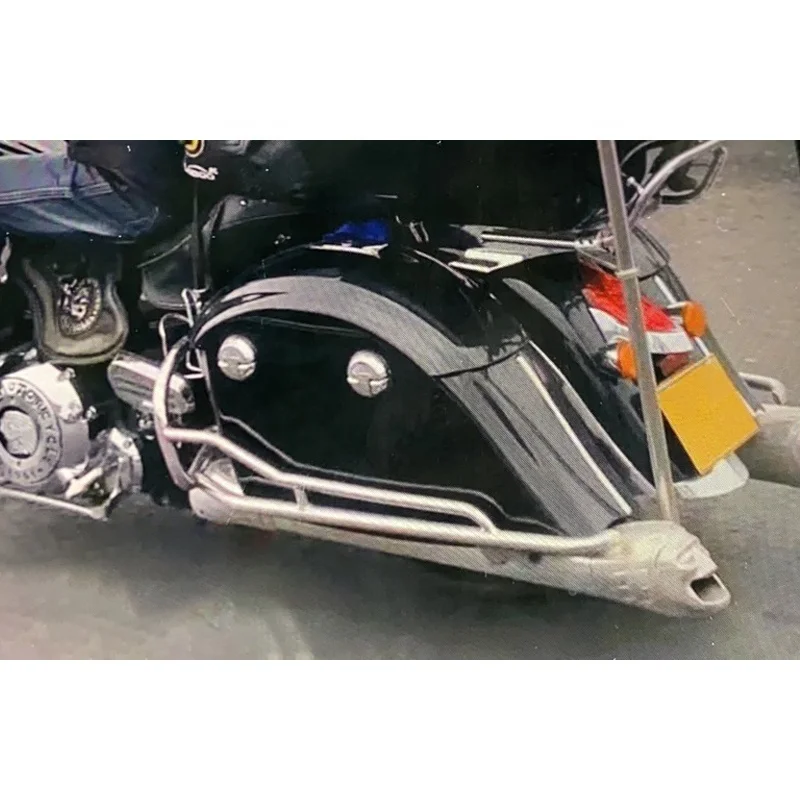 

14 Up Indian Motorcycle Rear Bumper Bar Gloss Black Protective Accessories New Condition Aluminum Steel Saddlebag Guards Rail