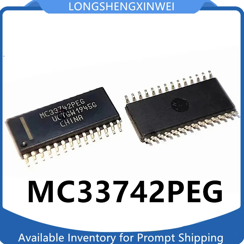 1PCS NEW MC33742PEG MC33742 SOP28 Vulnerable Drive Chip for Automotive PC Board Ignition Control for Automotive IC