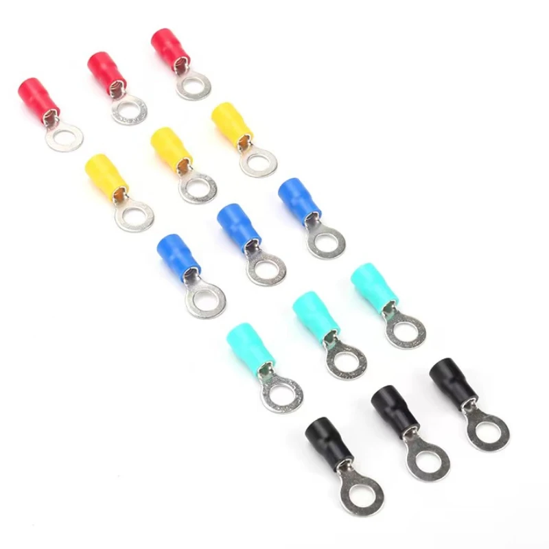 50PCS/100PCS RV2-6 Ring insulated terminal Cable Wire Connector Electrical Crimp Terminal