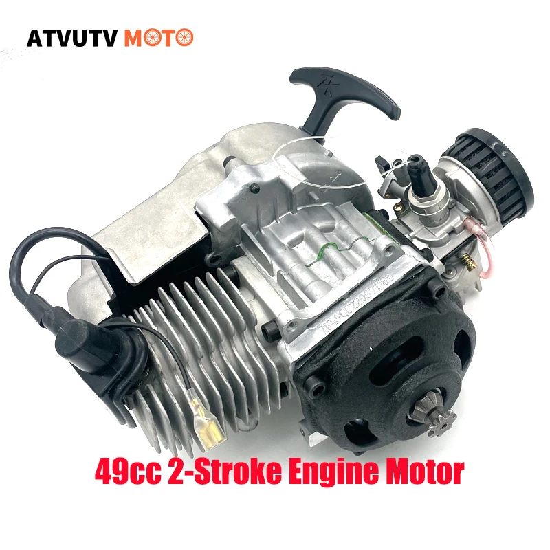 

49cc 2-Stroke Pocket Bike Engine Motorcycle Engine Motor Air Filter Pull start For Quad Pocket Bike Cross Bike ATV