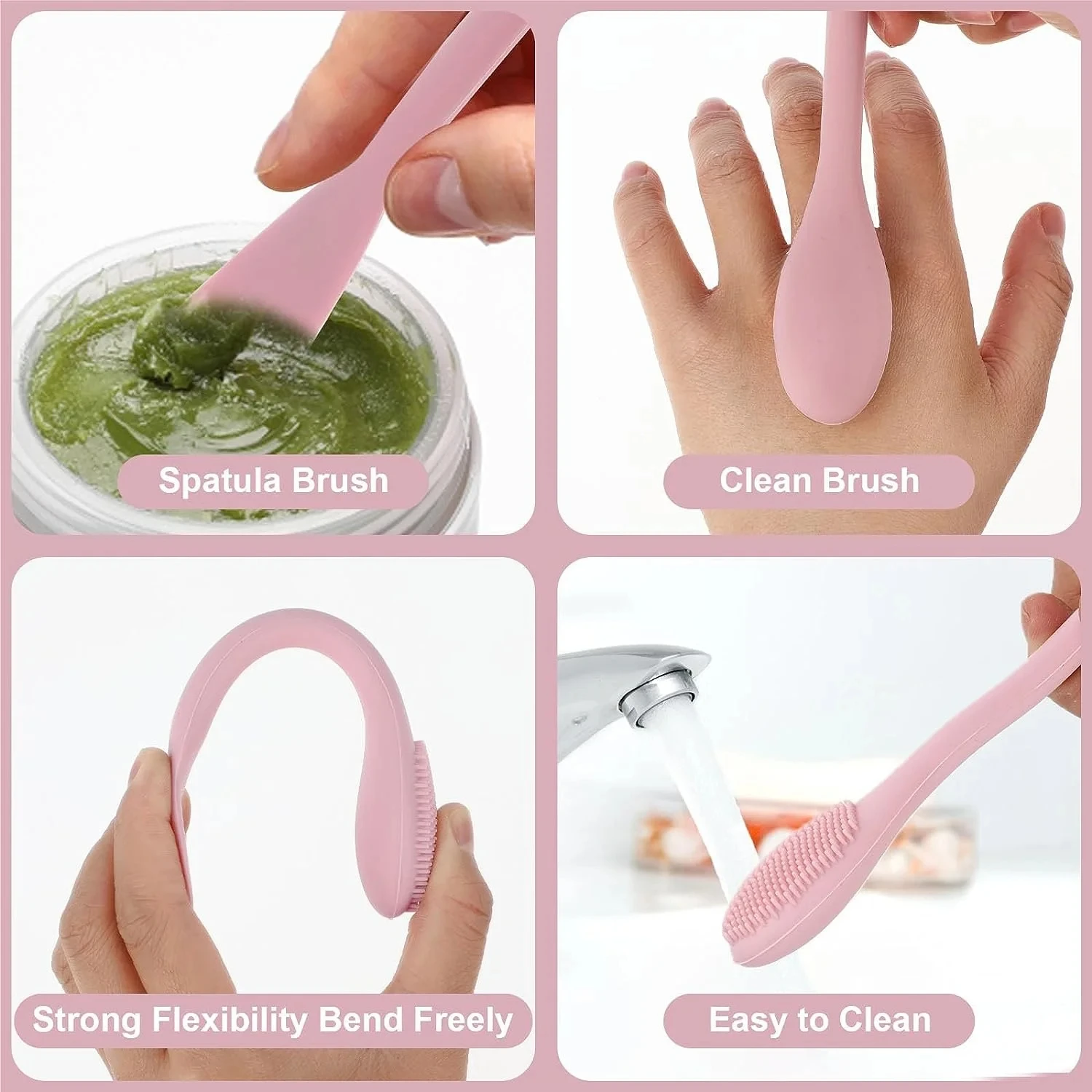 New Mini Beauty Soft Deep Cleaning Exfoliator Silicone Face Cleansing Brush Facial Deep Pore Skin Care Scrub Cleanser Tool