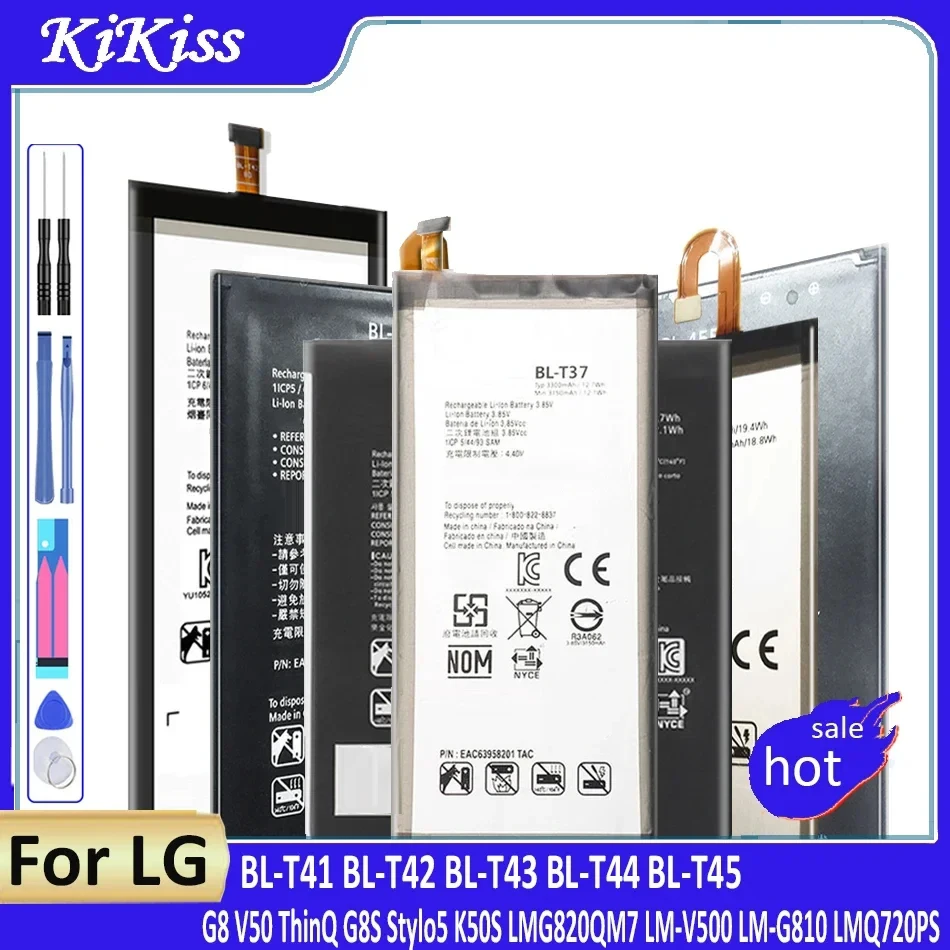 High Quality BL-T41 BL-T42 BL-T43 BL-T44 BL-T45 Battery For LG G8 V50 ThinQ Stylo5 K50S LMG820QM7 LM-V500 LM-G810 LMQ720PS