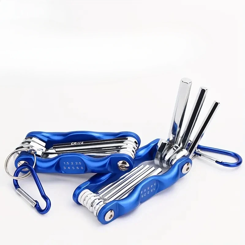 

Folding Hex Wrench Sets Portable Small Allen Hexagonal Screwdriver Key Wrenches Keys Hand Tool with Car Keychain Repair