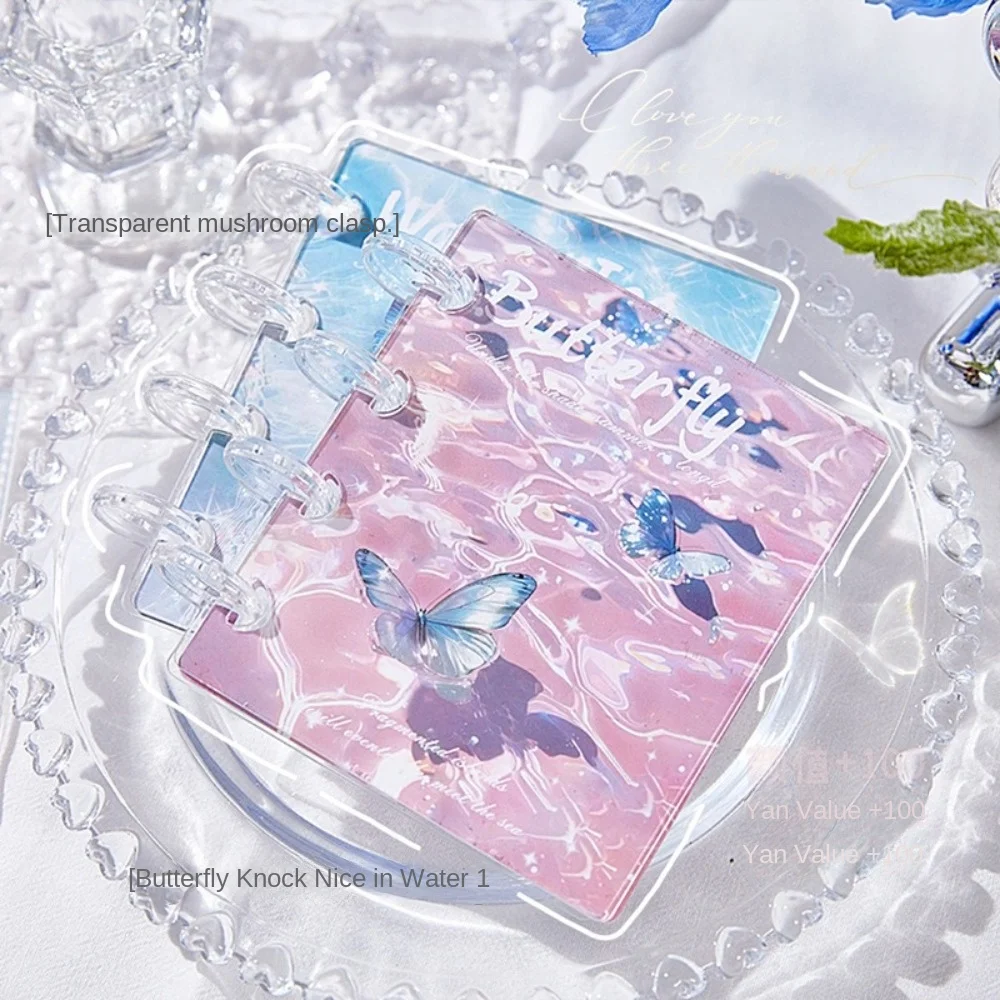 

2025 Butterfly in Water Card Album 3 Inch Mini Idol Card Collect Book with 20 Internal Pages PP Collectible Card Album Unisex