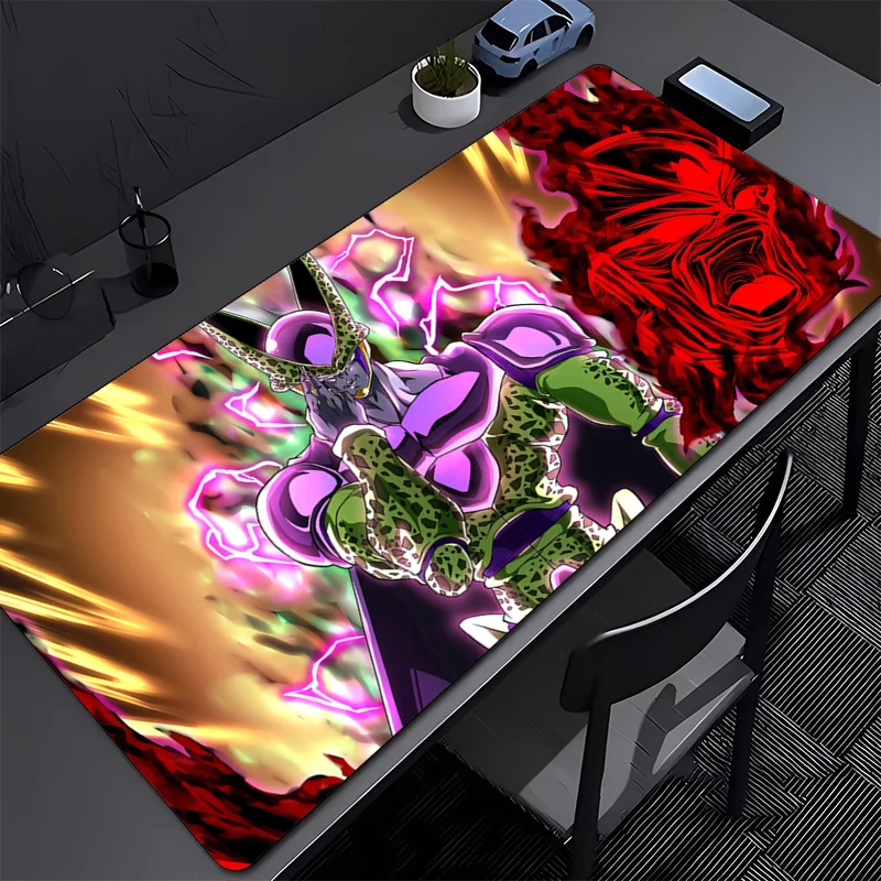

Dragon Ball Cell Mousepad Office Computer Desk Mat Keyboard Mouse Pad Laptop Cushion Large Non-slip Deskpad PC carpet Mousepad
