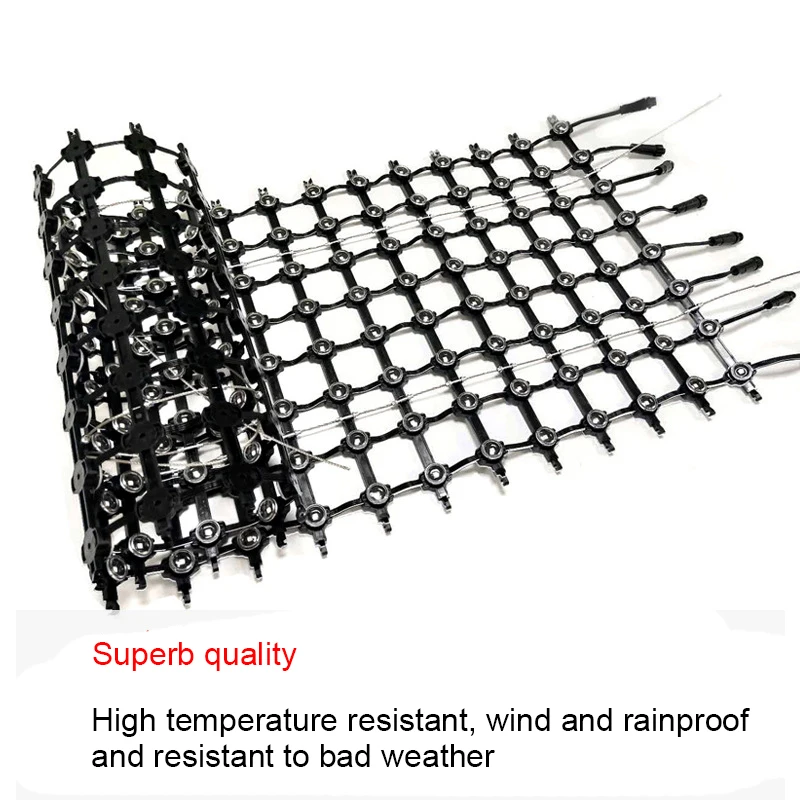 1M² LED P100-P31 Engineering Grid Screen Outdoor Full Color Waterproof Flexible Transparent Display High Brightness Video Wall