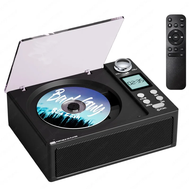 New CD Player Retro Gift English Bluetooth Stereo Album CD Player Radio All-in-one