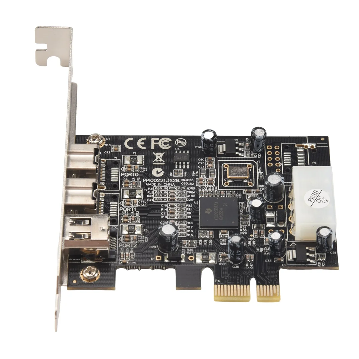

A10I -PEX30016 3 Port IEEE 1394 Firewire 1394B & 1394A PCIe 1.1 X1 Card TI XIO2213B Chipset Requires Legacy Driver