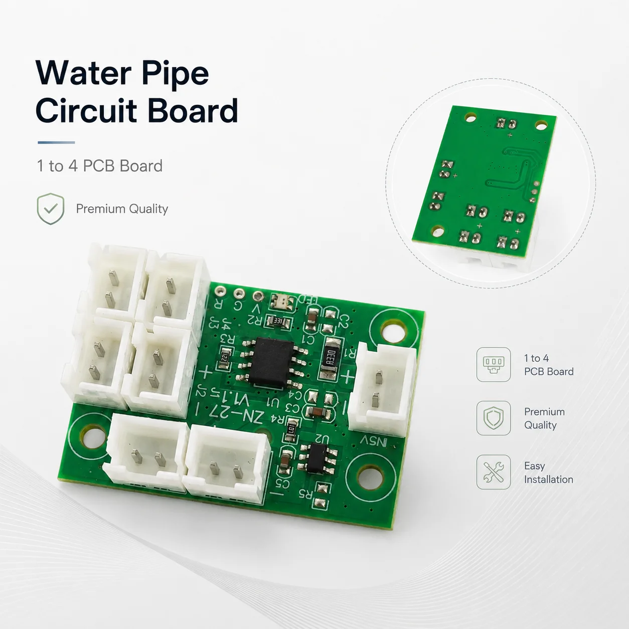 Hookah Circuit Board 1-to-4 Distribution PCB ModuleZhonNa 24x35mm for Tools Instruments Meters Equipment Parts Accessories Kits