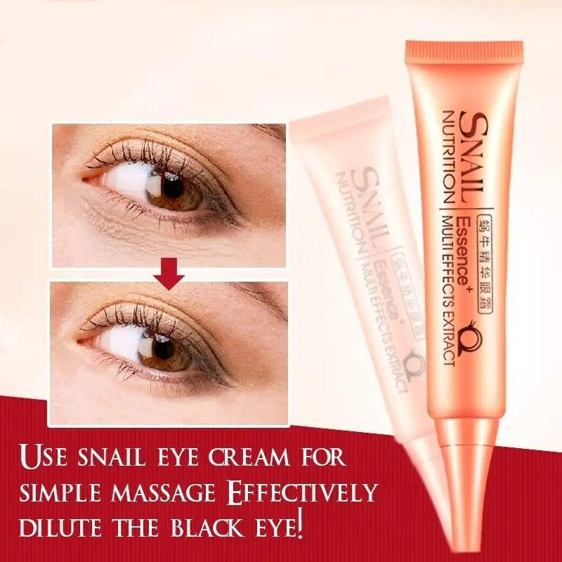 Snail Repair Eye Cream Essence Moisturizing  Anti Puffiness Skin Care Dark Circles Removing Wrinkles Pimples Beauty Makeup