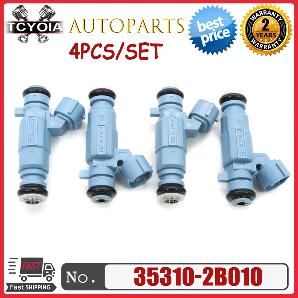 

4Pcs/Lot 35310-2B010 Brand New Fuel Injector Nozzle 353102B010 For Hyundai i20 i30 ​For KIA Cee'D Car Parts